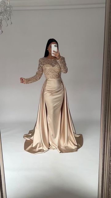 Bride Dress Simple, Dresses Romantic, Gowns Dresses Elegant, Soiree Dress, Women Dresses Classy, Fancy Dresses Long, Elegant Dresses Classy, Braut Make-up, Beige Dress