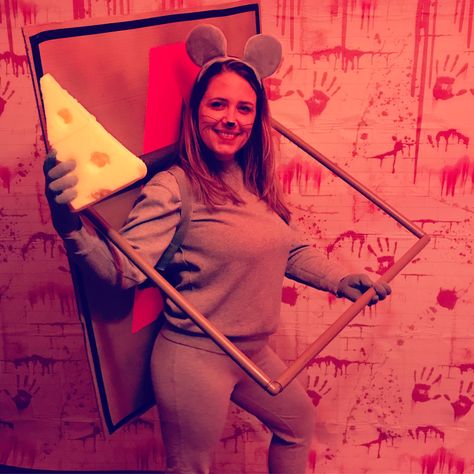 DIY Mouse Defeats Mousetrap Costume Mean Girls Costume Halloween, Mouse Costume Women, Mice Costume, Mean Girls Costume, Diy Mouse, Halloween Mouse, Mouse Costume, Costume Women, Costume Diy