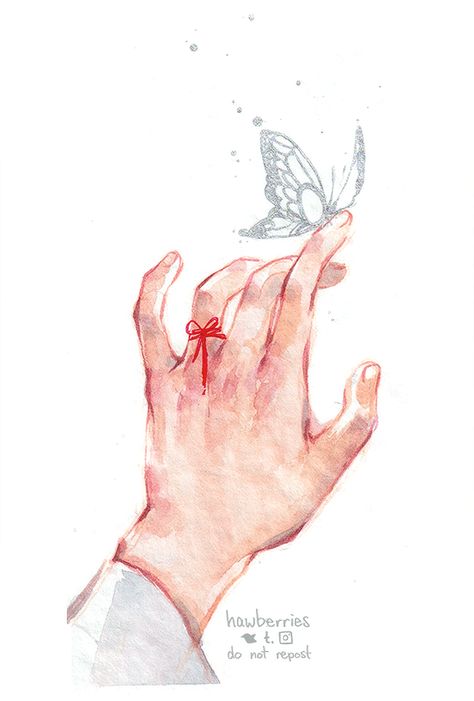 [tgcf] chapter 241 🤧😥 How To Draw Fingers, Hand Reference, Artist Alley, Butterfly Painting, Silver Butterfly, Heaven's Official Blessing, Anime Eyes, Ring Finger, Butterfly Tattoo