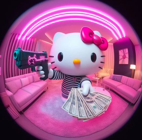 Hello Kitty, Kitty, Money, Pink, Furniture, Instagram