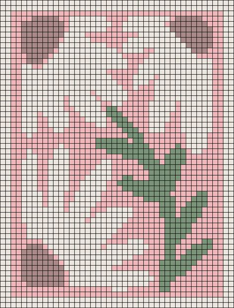 Flower Grid Pattern Crochet, Flowers Alpha Pattern, Floral Alpha Pattern, Crochet Tapestry Alpha Pattern, Flower Alpha Pattern, Crochet Tapestry Pattern Free Charts, Pixel Grid Pattern, Simple Alpha Patterns, Alpha Pattern Crochet