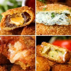 8 Onion Ring Recipes by Tasty Onion Ring Recipes, Stuffed Onion Rings, Bacon Onion Rings, Ring Recipes, Mozzarella Stick, Onion Rings Recipe, Onion Ring, Tapas Recipes, Bbq Bacon