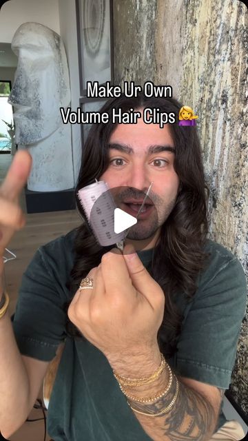 Matt Newman on Instagram: "we have volume clips at home i guess 🤷 #hairhacks #bighair #hairideas #instahair #hairreels 🤷 would u try this volume hack ?!" Volume Clips For Hair, How To Give Volume To Front Of Hair, Hair Volume Hacks, Volume Hair Tutorial, Overnight Curls, Hair Volume, Bohemian Hairstyles, Long Bangs, Hair Wraps