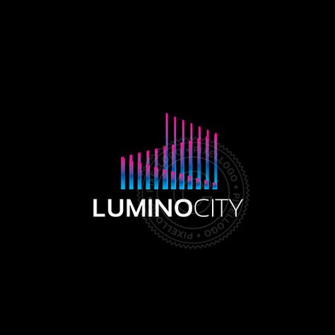 Creative Logo Design Audio Visual Logo Design, Light Logo Design Ideas, Light Logo Design, Musical Logo Design, Video Production Studio, Audio Logo, Production Logo, Studio Logo Design, Electric Logo