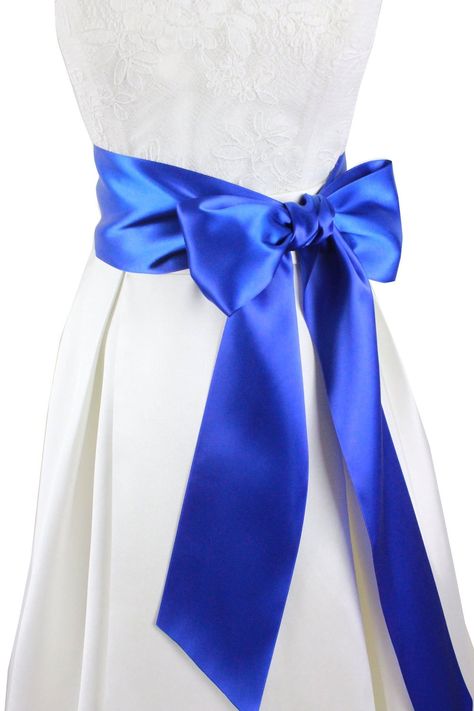 Prom Sash, Wedding Dresses Blue, Wedding Dress Belts, Blue Wedding Dress Royal, Formal Wedding Dress, Dress Belts, Royal Blue Wedding, Wedding Dress Belt, Marine Uniform