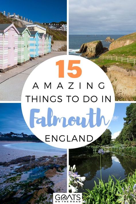 15 Amazing Things To Do in Falmouth, England Falmouth England, Falmouth Cornwall, Cruise Trip, Beach Destinations, Long Term Travel, Devon And Cornwall, Visiting England, Coastal Town, Travel Blogging