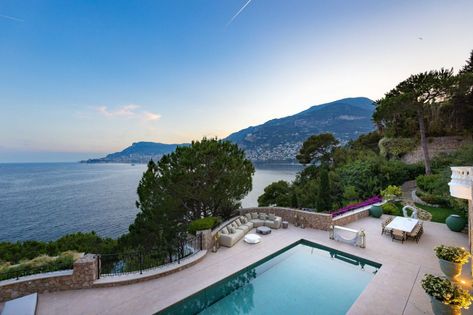 French Villa House, Beach Mansions, Monte Carlo For Sale, French Mansion, French Villa, Garden Levels, Mansions Homes, 50 Million, Bedroom With Ensuite