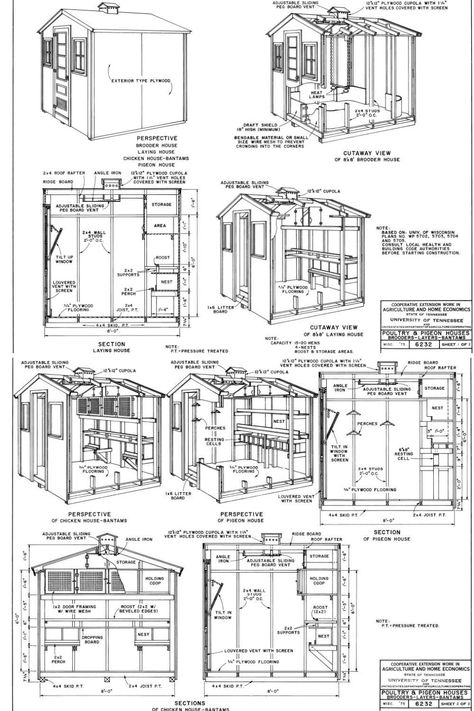 10 Free 8x8 Chicken Coop Plans You Can DIY This Weekend Easy To Clean Chicken Coop Plans, Chicken Coop Dimensions, Carolina Coops Plans, Diy Chicken Coop Plans Free, 8x8 Chicken Coop Plans, Chicken Coop Floor Plans, Chicken Coop Blueprints Free, 4x6 Chicken Coop Plans, Small Chicken Coop Plans