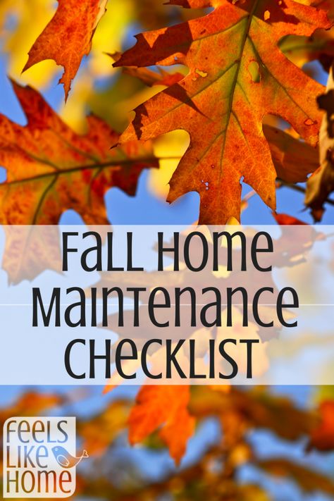 fall home maintenance checklist Fall Home Maintenance, Fall Maintenance, Maintenance Logo, Home Maintenance Tips, Home Maintenance Checklist, Maintenance Checklist, Fall Bucket List, Home Fix, Home Management