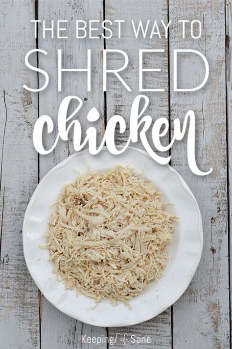 Easy Way To Shred Chicken, Healthy And Fitness, Buffalo Chicken Pinwheels, Shred Chicken, Chicken Pinwheels, Buffalo Chicken Dip Easy, Make Shredded Chicken, Easy Buffalo Chicken, Shredded Turkey