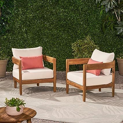 How amazing are these chairs?!! Theyre outdoor but would be amazing in a living room space too! Outdoor Patio Chairs, Patio Lounge Chairs, Patio Lounge, Noble House, Christopher Knight Home, Club Chair, Lounge Chair Outdoor, Outdoor Lounge, Patio Chairs