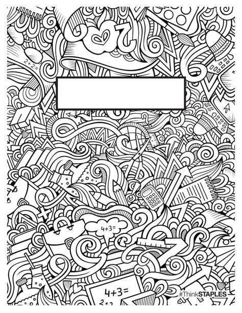 Goodnotes Coloring Pages, Binder Cover Templates, Binder Covers Printable, School Book Covers, Free Adult Coloring Pages, Beginning Of School, Cool Coloring Pages, Binder Covers, Coloring Pages To Print