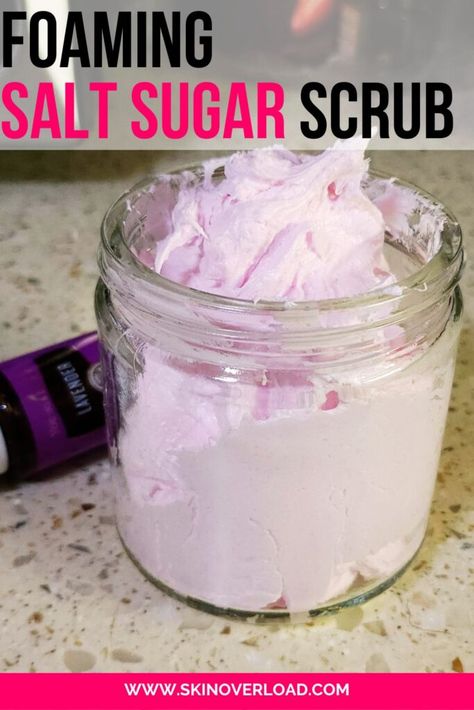 Sugar Body Scrub Recipe, Baking Soda Body Scrub, Foot Scrub Recipe, Handmade Body Scrub, Salt Scrub Diy, Salt Scrub Recipe, Diy Body Scrub Recipes, Diy Sugar Scrub Recipe, Lavender Sugar Scrub