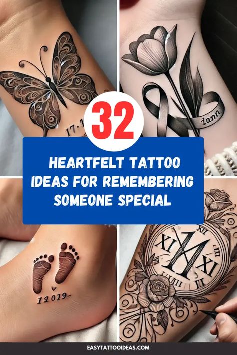 Looking for meaningful ways to honor a loved one? 💖 Check out these heartfelt tattoo ideas for remembering someone special. From delicate designs to bold statements, these tattoos hold deep personal significance and serve as a beautiful tribute. Perfect inspiration for turning memories into art. ✨  #HeartfeltTattoos #MemorialTattooIdeas #RememberingLovedOnes #TattooInspiration #MeaningfulInk Mom In Memory Tattoo Ideas, Tattoo Ideas For Someone Who Passed, Husband Memorial Tattoo, Dad Tribute Tattoos, Mom Memorial Tattoo Ideas For Daughter, Tattoos To Remember Loved Ones, Grandpa Memorial Tattoo, Tattoo Ideas For Loved Ones Who Passed, In Memory Of Tattoos