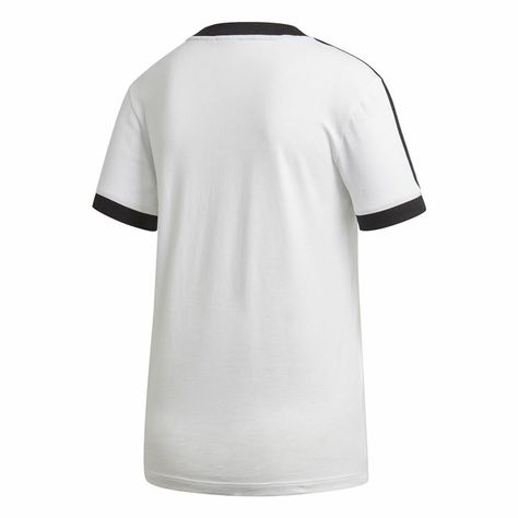 Adidas 3-Stripes Women's White Short Sleeve T-Shirt. 👕⚪ Stay classic and sporty with the Adidas 3-Stripes T-shirt in white, designed for women who love both style and comfort. Featuring the iconic 3-Stripes on the sleeves, this short sleeve tee offers a clean, minimalist look while providing maximum breathability and ease of movement. Perfect for your workout sessions or casual outings, this tee is a wardrobe essential for the active woman. 💪✨ #Adidas3Stripes #WomensFashion #ActiveWear #Sport... Womens Adidas, Cotton Jersey Fabric, Signature Look, White Short, Adidas Online, White Adidas, Sporty Style, Striped Tee, A Signature