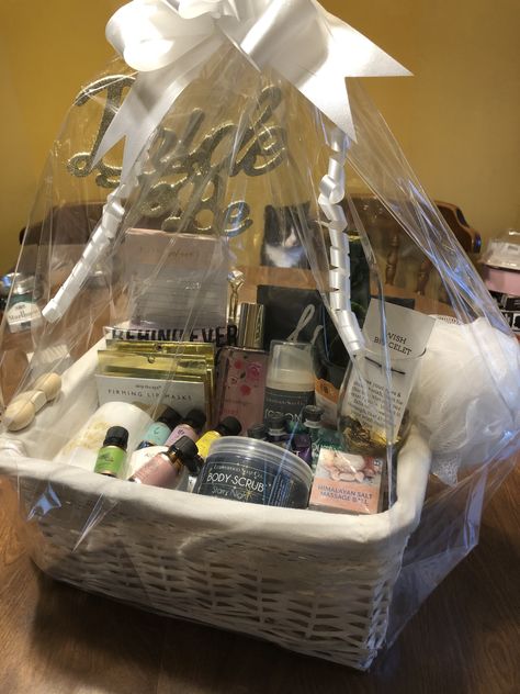 Bridal Shower gift basket Shower Raffle Basket Ideas, Bridal Shower Raffle, Bridal Shower Gift Basket, Raffle Basket Ideas, Raffle Basket, Bridal Shower Gift, Lip Mask, Basket Ideas, Bridal Shower Gifts