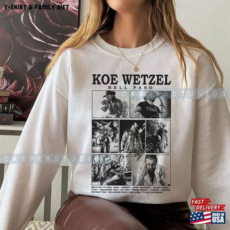 Hell Paso Release Tshirt Wetzel Koe Sweatshirt Inspired Bootleg Shirt Unisex Check more at https://tshirtfamilygift.com/product/hell-paso-release-tshirt-wetzel-koe-sweatshirt-inspired-bootleg-shirt-unisex/ Bootleg Shirt, Neat Style, Comfort Color, Gift For Men, Family Shirts, Semi Formal, Comfort Colors, Crew Neckline, Mens Gifts