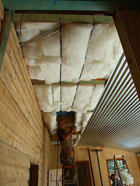 Basement Ceiling Insulation, Basement Ceiling Ideas Cheap, Ceiling Alternatives, Ceiling Tiles Basement, Basement Ceiling Options, Basement Kitchenette, Ceiling Options, Corrugated Metal Roof, Modern Basement