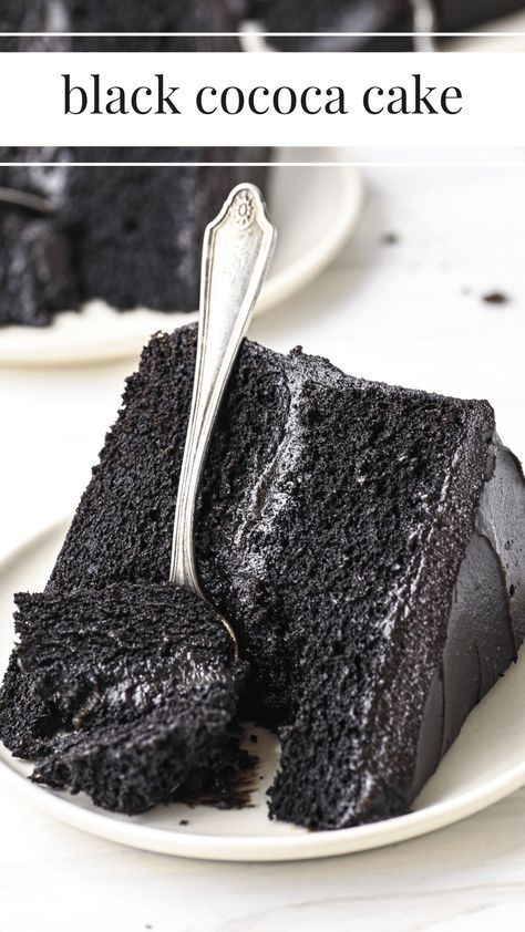 Cake Recipe Without Eggs, Cocoa Cake Recipe, Black Velvet Cakes, Black Cocoa, Cocoa Cake, Dark Chocolate Cakes, Chocolate Sandwich, Chocolate Sandwich Cookies, Butter Chocolate