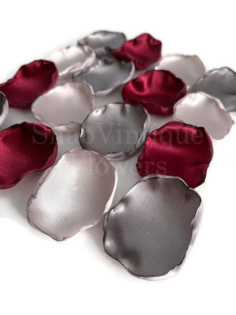 I have found the one whom my soul loves Wedding decor, Maroon, Slate, Light Silver flower petals, Flower Girl Petals, Wedding Aisle Decorations #brides #decor #bride #wedding #bridal #party #westernwedding #weddingaisledecor #weddingreception #miniwedding Wedding Decor Maroon, Bride Decor, Brides Party, Burgundy And Blush Wedding, Flower Girl Petals, Aisle Decorations, Bridal Honeymoon, Wedding Color Trends, Reception Table Decorations