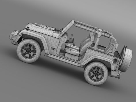 Wrangler Jeep, 3d Printing Projects, Wrangler Rubicon, Jeep Models, Jeep Wrangler Rubicon, Jeep Cars, Army Vehicles, 10 Anniversary, 10th Anniversary