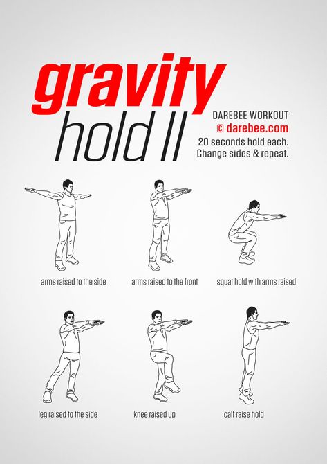 Gravity Hold II Workout Low Ab Workout, Stamina Workout, Body Improvement, Standing Exercises, Squat Hold, Superhero Workout, Optimum Health, Balance Training, Beginner Workouts