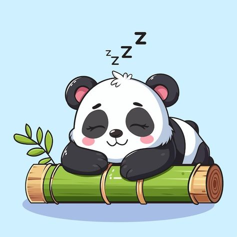 Cute and Adorable Sleeping Panda Editable Vector Format Panda Rangoli, Bamboo Vector, Panda Vector, Panda Icon, Sleeping Panda, Mascot Logo, Vector Icons, Premium Vector, Graphic Resources