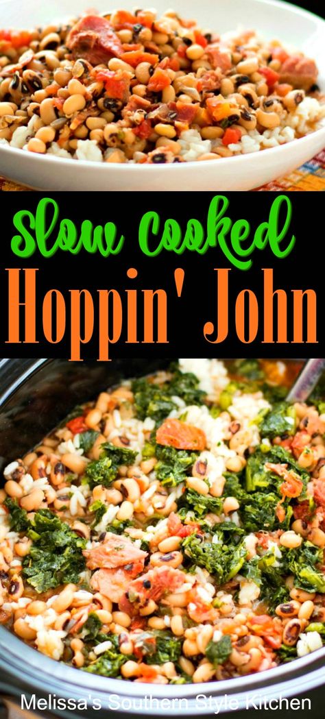 Hoppin John Recipe, Pulled Turkey, Recipe Slow Cooker, Hoppin John, Beans And Rice, Comfort Food Southern, Pea Recipes, Crock Pot Slow Cooker, Crockpot Recipes Slow Cooker