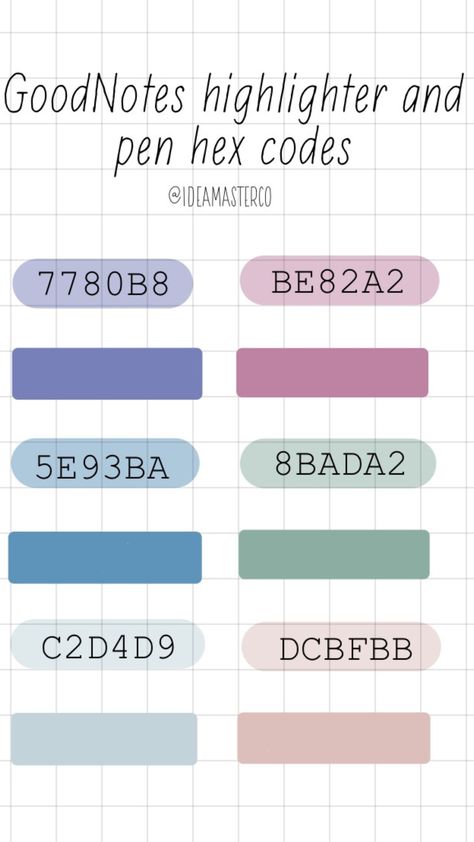 Hex Code Aesthetic, Goodnotes Pen And Highlighter Hex Codes, Goodnotes Hex Codes Neutral, Note Taking Colour Palette, Procreate Color Palette Hex Codes, Goodnotes Color Palette Notes, Goodnotes Colour Palette For Notes, Google Calander Color Hex Codes, Color Palette For Note Taking