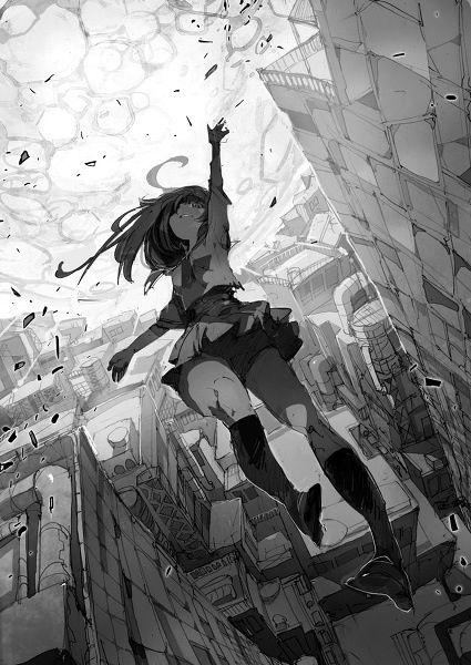 Falling Falling From Building Drawing, Anime Character Falling Off A Building, Falling Off A Building Reference, Character Falling Reference, Manga Falling Pose, Falling Anime Character, Anime Falling Pose Reference, Falling Anime Poses, Falling Reference Pose From Above