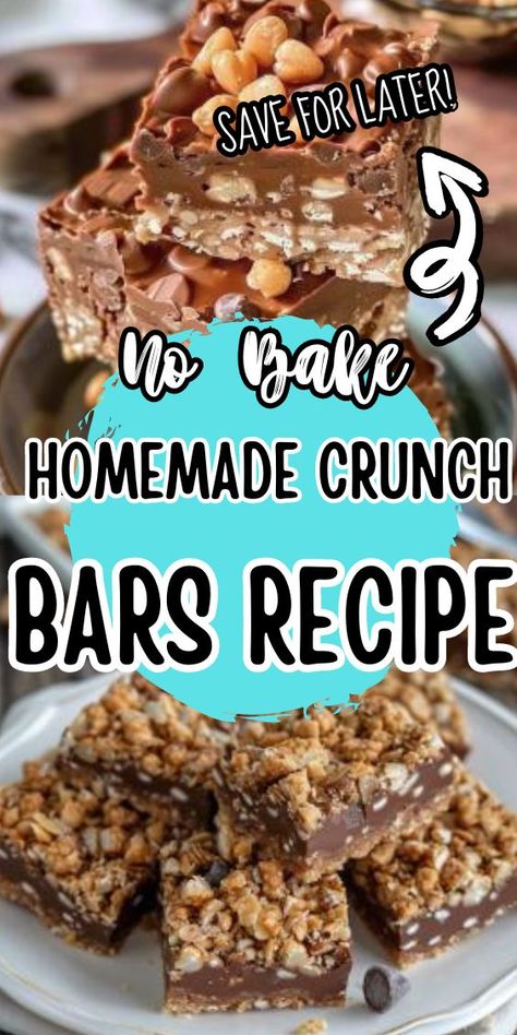 Homemade Crunch Bars. These easy-to-make treats are a nostalgic favorite that will transport you back to childhood with every bite. Whether you're craving a Homemade Crunch Bars, Crunch Bars Recipe, Crunch Bars, Flavored Marshmallows, Quick Healthy Snacks, Crunch Bar, Peanut Butter Honey, Snack Mix Recipes, Mix Recipes