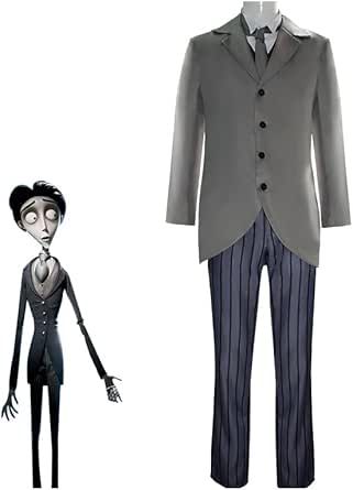 RocailleCos Movie Corpse Bride Cosplay Victor Van Dort Costume Men's Coat Shirt Vest Pants Uniform Suit Outfits Corpse Bride Cosplay, Victor Van Dort, Shirt Vest, Corpse Bride, Vest Shirt, Mens Costumes, Mens Coats, Cosplay Costumes, Pants