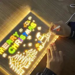 (Today Freeshipping！！！ )LED Note Board with Colors Acrylic Dry Erase Board with Light Glowing LED Message Board with Stand Light Up and 14 Pins 11.8x7.9 inch LED Whiteboard for Office School Home Kids Board Lamp, Led Writing Board, Note Board, Acrylic Diy, Invitation Card Party, Diy Led, Marker Board, Lighting Art, Note Memo