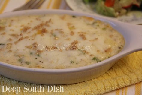 Crabmeat au Gratin from Deep South Dish website. A casserole of lump crab, a highly seasoned cream sauce and a mix of two shredded cheeses. Au Gratin Recipes, Deep South Dish, Recipe Generator, Gratin Dish, Crab Recipes, Deep South, Crab Meat, Crab Cakes, Seafood Dishes