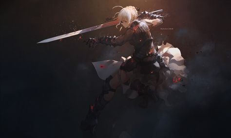 ArtStation - THORNS, M4 Miv4t Artoria Alter, Saber Alter, Whatsapp Wallpapers Hd, Fate Saber, Arturia Pendragon, Artoria Pendragon, Fate Servants, Fate Stay Night Anime, 다크 판타지