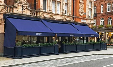 Exterior Restaurant, Exterior Planter, Shop Awning, Lighting Storms, Store Banne, Terrace Restaurant, Treated Timber, London Areas, Retractable Awning