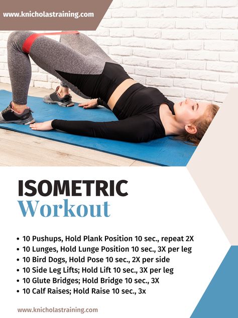 Isometric Workout, Reasons To Exercise, Workout Advice, Home Hiit, Ladder Workout, Pyramid Workout, Amrap Workout, Isometric Exercises, Exercise Workouts