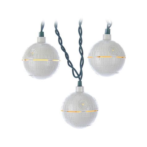 Light up your living quarters with string lights that look like a small moon. Marathon Decorations, Star Wars Light, Star String Lights, Indoor String Lights, Think Geek, Kurt Adler, Star Light, Movie Marathon, Star Wars Movie