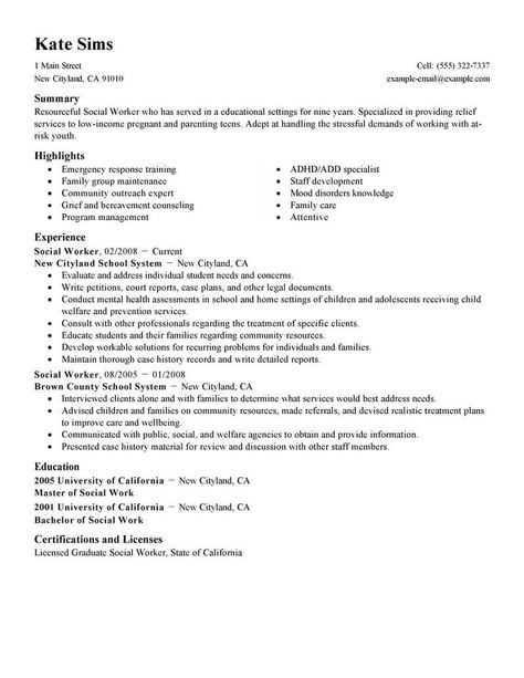 Social Work Resume, Dock Worker, Work Resume, Resume Objective Statement, Project Manager Resume, Sample Resume Templates, Social Service, Job Resume Examples, Resume Summary