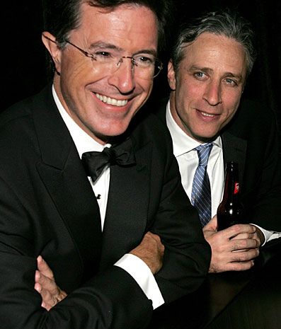 Stephen Colbert and Jon Stewart