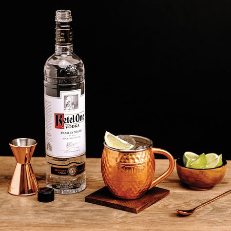 Vodka Distillery, Ketel One, Copper Mugs, Three Ingredient, Tito's Vodka Bottle, Moscow Mule, Ginger Beer, Classic Cocktails, Vodka Bottle