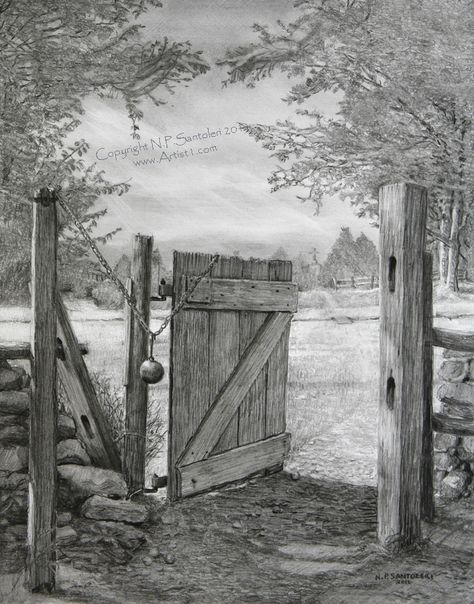 Landscape Pencil Drawings, Realism Artists, Art Pencil, Tableaux Paysage, Landscape Drawings, Pencil Sketches, Pencil Art Drawings, Charcoal Drawing, Drawing Lessons