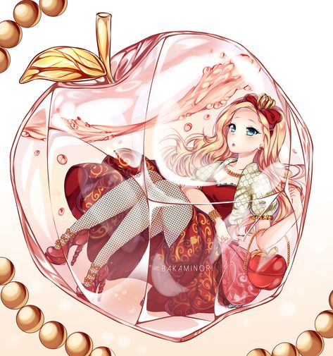 Perfume Sticker, Apple Perfume, Ever After High Fanart, Ever After High Art, Everafter High, Princesas Disney Anime, Apple White, Buy Apple, Disney Princess Art