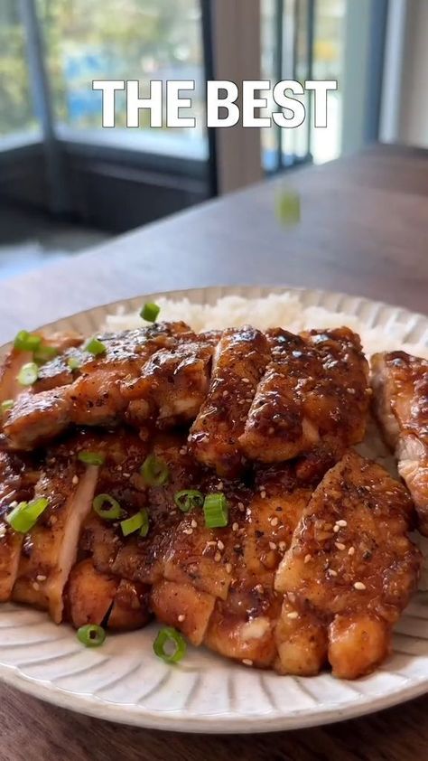 Credit - Orginal Creator Soy Glazed Chicken, Food Recipes Asian, Chinese Egg Rolls, Tiffy Cooks, Easy Slider Recipes, Chinese Egg, Asian Stir Fry, Healthy Lunch Meal Prep, Valentine Dinner