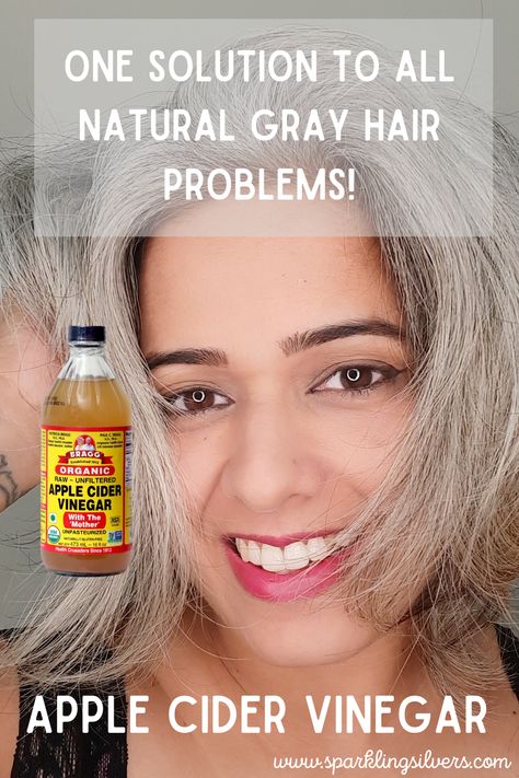 The best natural recipe for gray hair Apple Cider Vinegar For Hair Rinse, Apple Cider Vinegar Rinse For Gray Hair, Diy Shampoo For Gray Hair, Apple Cider Vinegar For Grey Hair, Diy Shampoo For Grey Hair, Frizzy Gray Hair Remedies, Toner For Grey Hair Natural, How To Get Yellow Out Of Gray Hair, Acv Hair Rinse Recipe