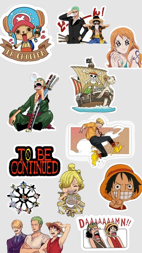 one piece sticker sheet #onepiece #stickers #anime #luffy #zoro#sanji One Piece Stickers Printable, Zoro Sticker, One Piece Stickers, Luffy Zoro Sanji, Zoro Sanji, Zoro Roronoa, Stickers Anime, Luffy Zoro, Stickers Printable