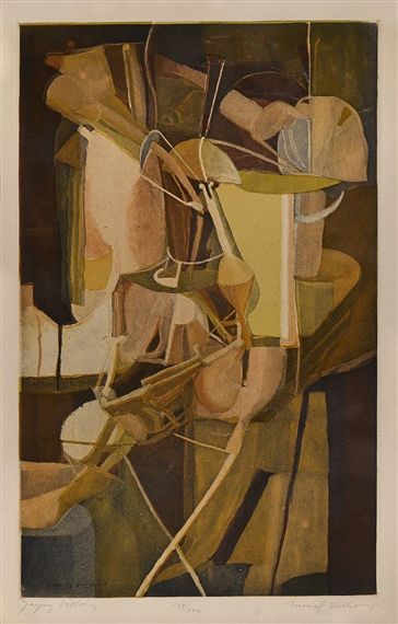 Artwork by Marcel Duchamp, La Mariée (G./P. E672), Made of Aquatint in colors on Arches paper Marcel Duchamp Art Paintings, Marcel Duchamp Paintings, Marcel Duchamp Art, Dali Art, Francis Picabia, Abstract Art Images, Marcel Duchamp, Georges Braque, Man Ray