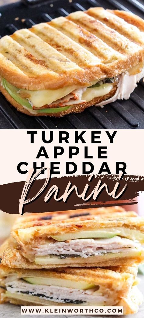 Turkey Panini Sandwiches, Turkey Apple Sandwich, Easy Panini Recipes, Turkey Panini Recipes, Best Panini Recipes, Hearty Bread, Turkey Panini, Turkey Apple, Grilled Sandwich Recipe