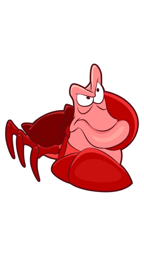 This red Jamaican-accented crab Sebastian is from Disney's animated film The Little Mermaid. He is a carefree and fun-loving character, especially when it comes to his most favorite thing - music. He... Sebastian Ariel Drawing, Sebastian Little Mermaid, The Little Mermaid Sebastian, Sebastian Disney, Little Mermaid Tattoo, Little Mermaid Characters, Marshmello Wallpapers, Animated Cartoon Characters, Mermaid Sticker