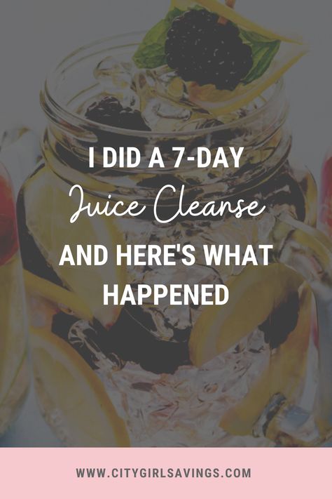 Have you ever done a juice cleanse? I recently did a 7 day #JuiceCleanse – want to know what happened? Head to the blog to read more! #CityGirlSavings #HealthyLiving Juice Cleanse 7 Day Recipe, Juice Cleanse 7 Day, 7 Day Juice Cleanse, 7 Day Cleanse, Salad Diet, Beauty Content, Cleanse Me, Bad Food, Motivation Goals